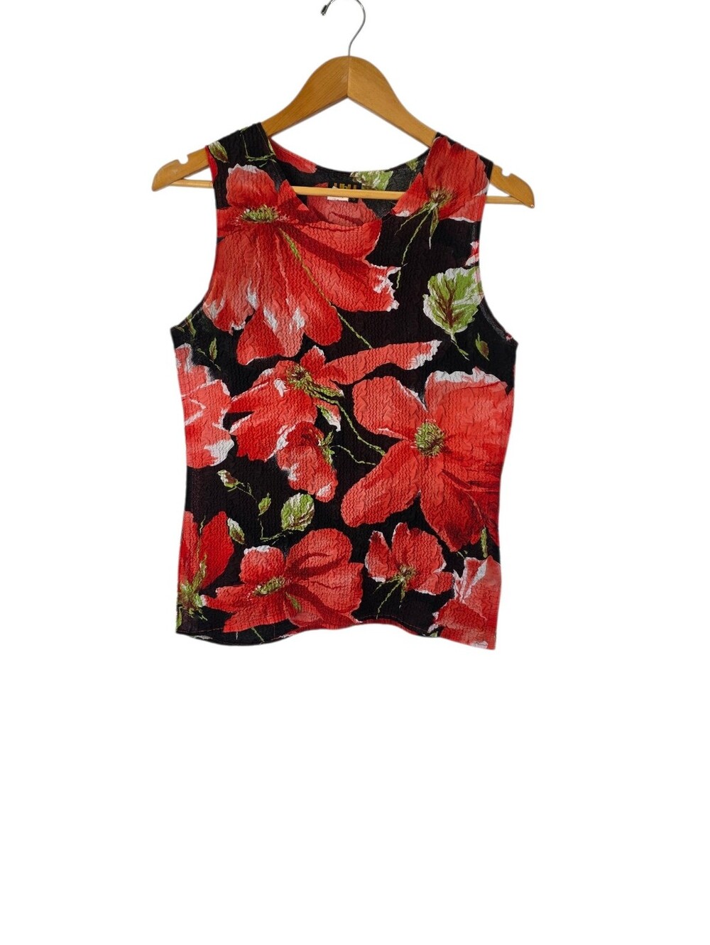 Ubu Y2K Women's Size S Crinkle Textured Floral Print Multicolor Stretch Waffle